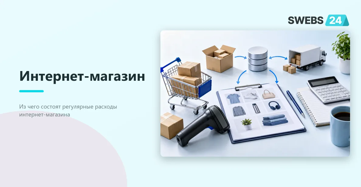 Иллюстрация: Ежемесячные расходы на интернет-магазин после запуска