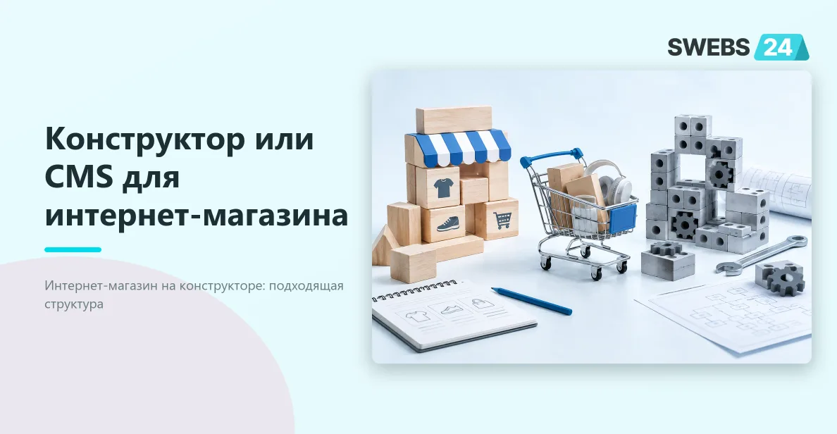 Иллюстрация: Конструктор или CMS для интернет-магазина: что выбрать