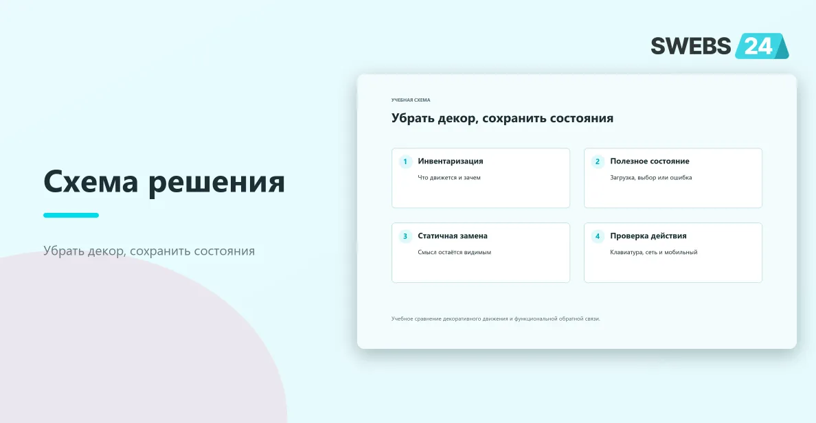 Убрать декор, сохранить состояния