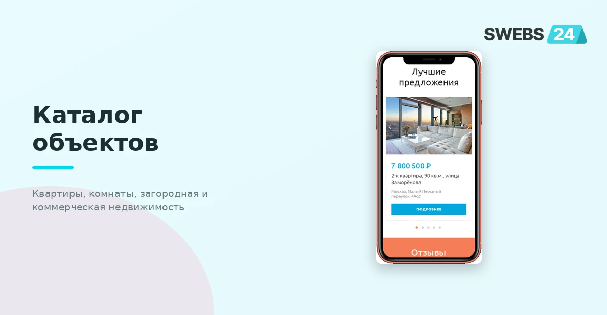 Каталог объектов — квартиры, комнаты, коммерческая недвижимость