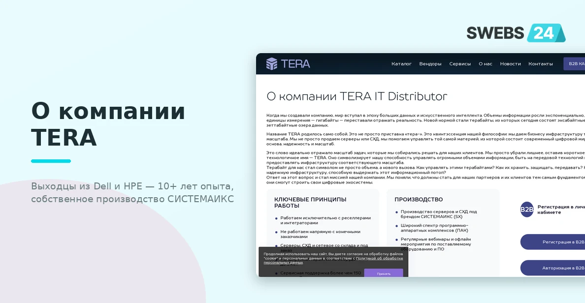 О компании TERA — выходцы из Dell и HPE, собственное производство СИСТЕМАИКС